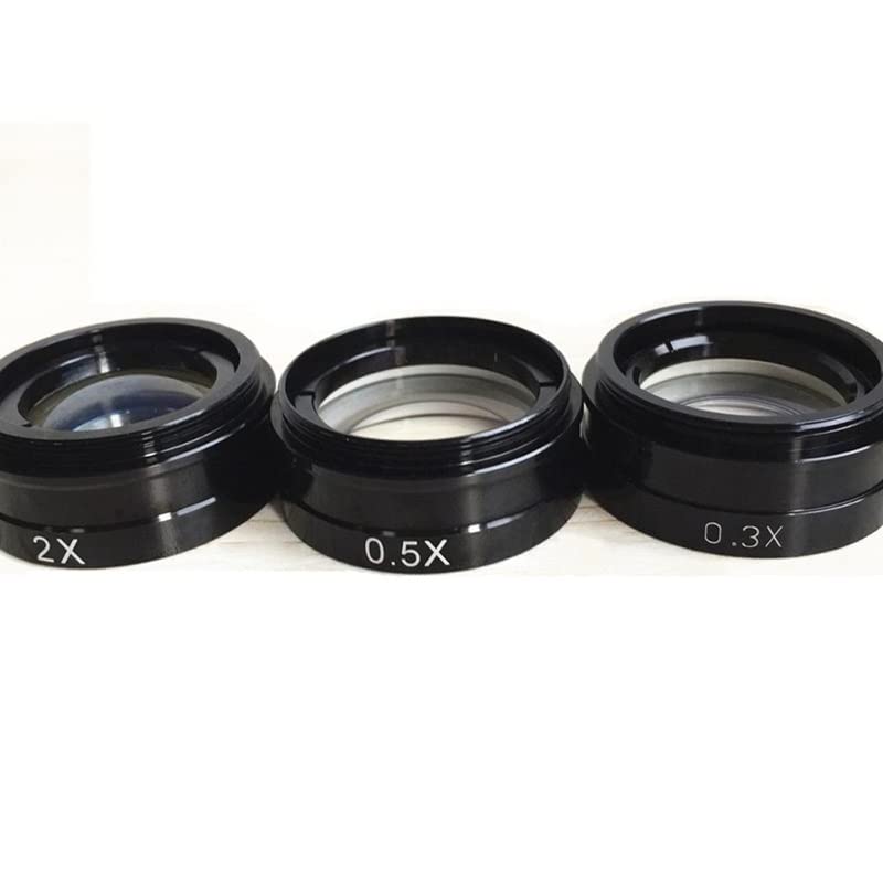 Microscope 0.3X 0.5X 0.75X Auxiliary Objective Lens for Industry Microscope 180X Lens(0.75X)