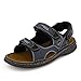 Josef Seibel Herren Sandalen Franklyn 10236, Männer klassische Sandalen, sandalette sommerschuh klett-sandale bequem men,ocean/schwarz,45 EU / 10 UK