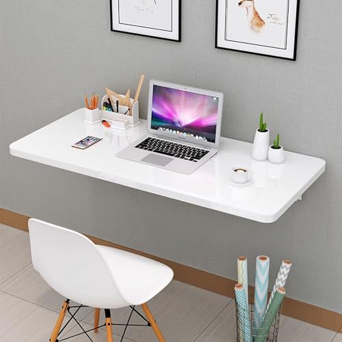 Table pliante murale gain de place pour travailler de chez soi sans encombrement