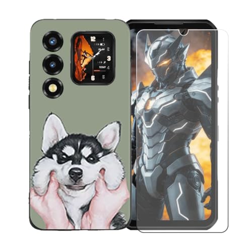 BMPNLSZ �K�p Oukitel WP66+HD�����K���X�ɓK�����ėpTPU�ی�J�o�[�A�V���J�Q���V�F���o���p�[�ی�o�b�N�V�F��-�K�p Oukitel WP66�ɓK����9�d�x�X�N���b�`�h�~�X�N���[���ی�J�o�[ LLM8