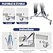Trrose Heavy Duty Light Stand with Caster - 10.5ft/320cm Adjustable Light Stand with Stainless Steel, High Stability and Mobility Light Stand Photography for Strobe Light, Softbox, Reflector