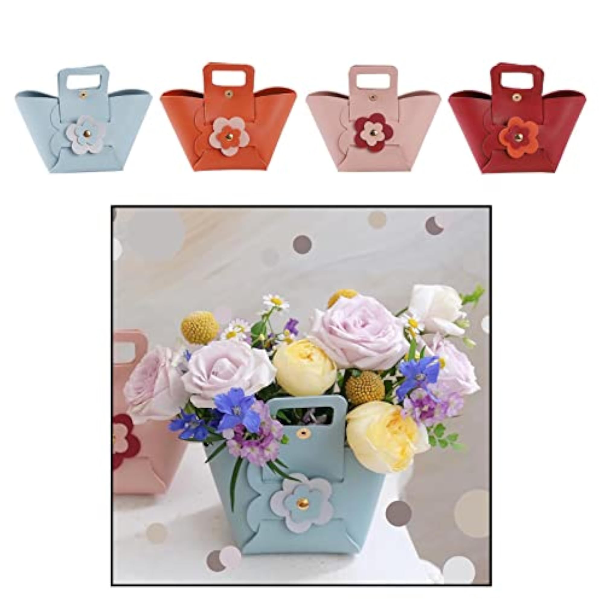 Gift Bags Handles Packaging Boxes Guests Birthday Party Blue