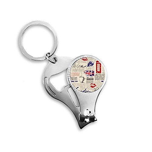 Meilleur cadeau de charme porte-clés drapeau Royaume-Uni pour homme et femme