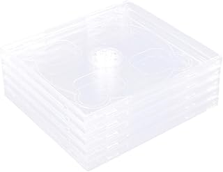 Homoyoyo 5 Peças Capas De Joias Padrão De Disco De CD Capas De Joias Transparentes Capas De CD Vazias Mangas De CD De Plástico Capas De CD Transparentes Capa De CD Transparente Capa De