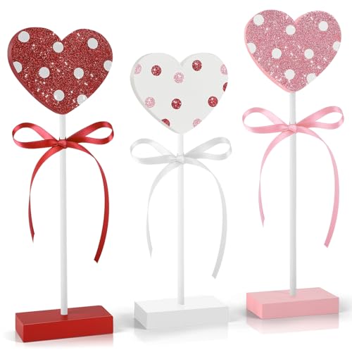 Hedeey 3 Pieces Valentine's Day Table Decorations...