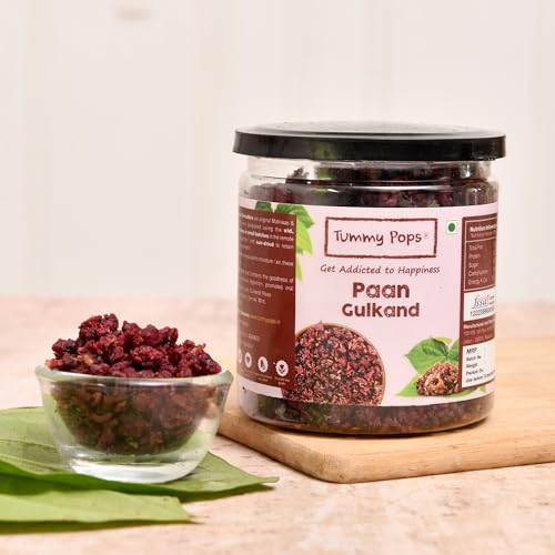 Image of Tummy Pops| Premium Meetha Paan | Hygienically Prepared & Packed | After Meal Digestives Mukhwas, Premium Handmade Sweet Mouth Fresheners (Paan Gulkand, (Pack Of 1) - 300 Gm