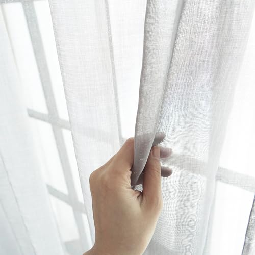 Image of Story@Home Combo Curtains of Cotton & Sheer | Semi Long Door Curtain 8 Feet Long Set of 3, Semi Long Door Light Filtering Layered & Sheer Curtain | Combo Panels, 116 X 242 Cm | White & Maroon /Mustard