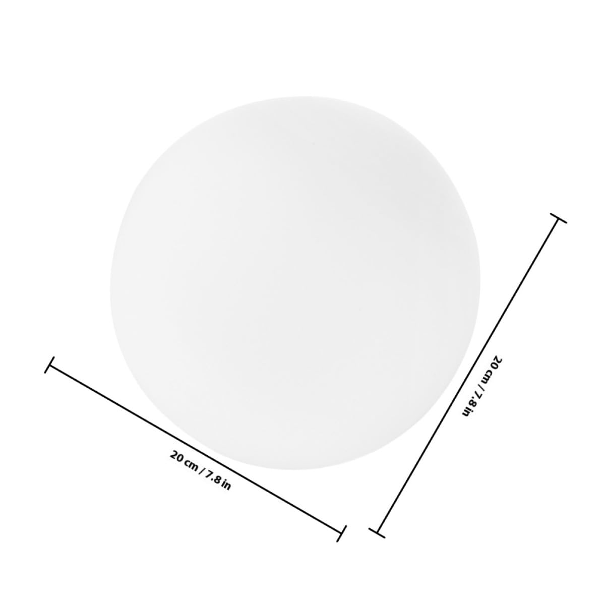 Milchglas Lampenschirm aus Glaskugel für Deckenleuchten, Weiß