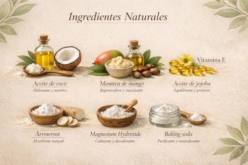 Image of Natural Deodorant Cream for adults - Maximum Strength Odor Protection with Baking soda, Aluminum Free,Fragrance free, Long-Lasting Formula, Handmade in Miami, 3 oz