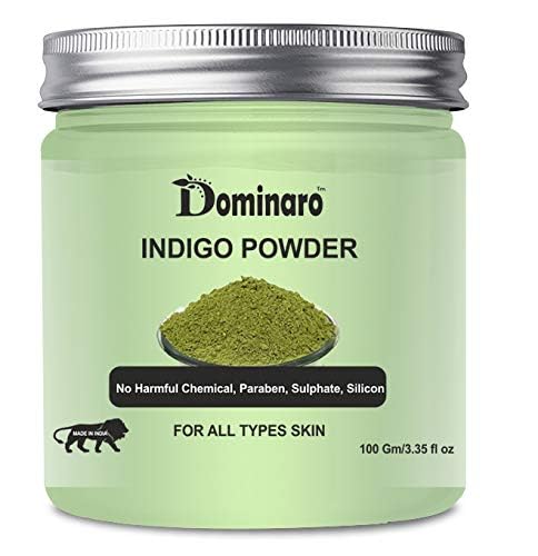 Indigo Powder for Black Hair | Herbal Hair Colour Dye | Indigo Dry Leaves Powder | Neel Patti Powder | (Indigofera Tinctoria),No Added Colour or Preservatives 100 gm