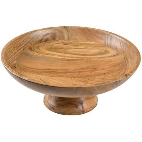 The Fine Living Co. Acacia Wood Fruit Bowl Cover