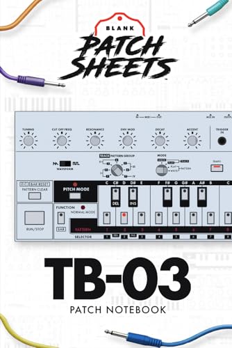 Roland TB-03 Blank Patch Sheet Notebook: Become a more organized songwriter with this Blank Patch Sheet notebook so you can spend more time creating and less time forgetting.
