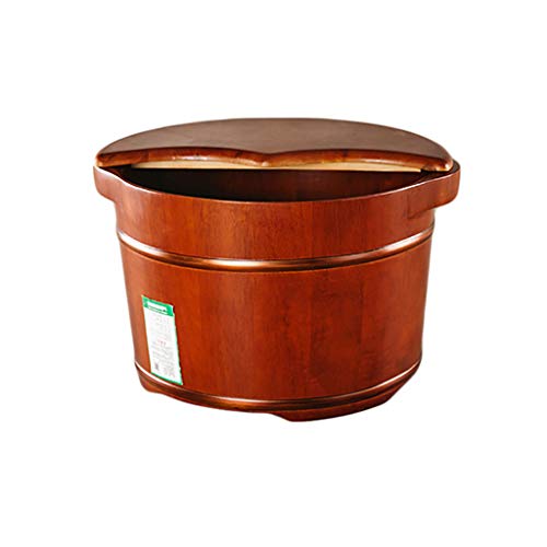 Spa de pies de madera para pedicure 15.75x15.75x10.24 pulgadas