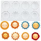 Lingzhi Sun Fondant Silicone Molds for Chocolate Candy Cake Decoration Cupcake Topper Sugar Craft Gum Paste Polymer Clay