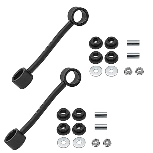 Image of Detroit Axle - 6pc Front End Control Arms Kit for Jeep 2008-2012 Liberty, 2007-2011 Dodge Nitro, 2 Upper Control Arms & Ball Joint 2 Lower Ball Joints 2 Sway Bars Replacement