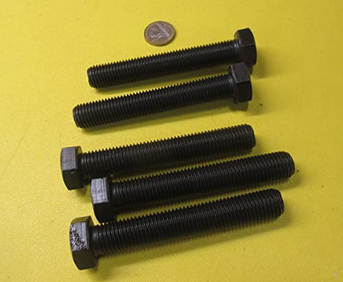 Class 10.9 Steel Hex Head Bolts FT M16 x 2 mm x 100 mm Long 5 pcs.