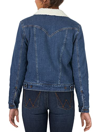 Wrangler Women's Sherpa Lined Denim Jacket2