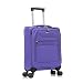 Aerostar Carry-on 20" Lightweight Soft Expandable Suitcase, Hand Luggage 4 Wheels & Combination Lock, 55x35x20cm | Accepted All Airlines easyjet, RyanAir, British Airways (Purple, 36 litres)