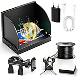 Unterwasserkamera Angeln,1080P HD Fischfinder mit 4.3-Zoll-LCD 15m Wasserdichtem IP68 Kabel 12 IR-Nachtsichtlichtern Fish Finder Kamera Meeresangeln Eisfischen Flussangeln Angeln am See