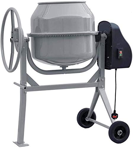 Cemento Portátil Eléctrico Mezclador De Hormigón Gris Mortero Enlucido 140 L 220 V 550W