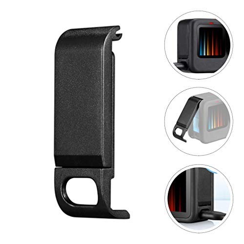 VILLCASE Tampa Lateral da Bateria da Câmera para Gopro Hero 9 Porta Preta da Tampa Lateral da Bateri