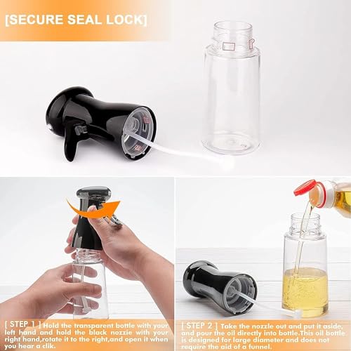 Image of STOCKZONE Oil Sprayer for Cooking -200ml Olive Oil Dispenser Bottle Spray - Food Grade Portable Reusable Oil Vinegar Spritzer Sprayer Bottles for Air Fryer, Kitchen, Salad, Baking, BBQ, Frying(200 ML)