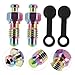 LIOOBO 1Set Durable Bike Brake Bleeder Screws with Dust Caps Automotive Bleeder Screws for Efficient Oil Flow and Easy Installation