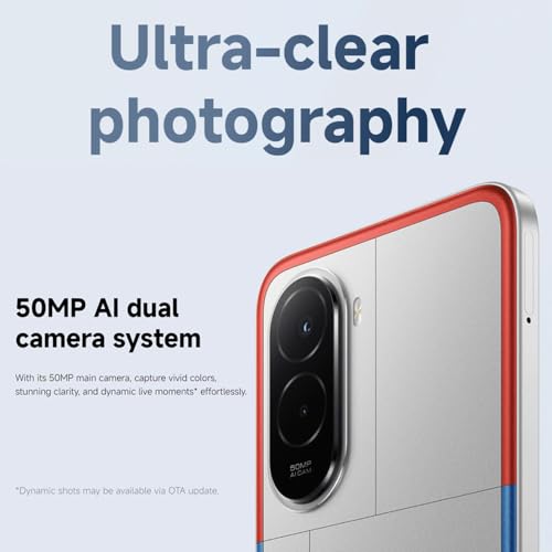XIAOMI POCO M7 Smartphone, 6GB+128GB, 144Hz, Snapdragon 685, 7000mAh, 33W, Silber, 50MP Kamera, mit Ladegerät, ohne NFC – Bild 8