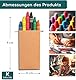Set mit 25 Wachsschachteln für Kinder, perfektes Geschenk zum Geburtstag, Kinder, Schule, 6 Wachsmalstifte pro Box – Farbstifte für Kinder