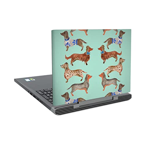 Skin Dell Inspiron 15 7000 anti rayures protection vinyle Cat Coquillette teckels