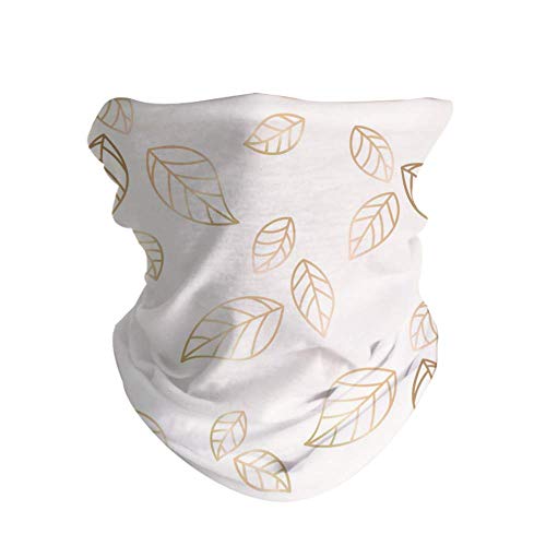 HAOZI Lot de 2 masques de soleil pour le visage, l'écharpe magique, 2 pièces cache-cou, coiffure, bandeau pour cyclisme, course à pied, skate, Fall Banner Gold Leaves, 50 CM x 25 CM