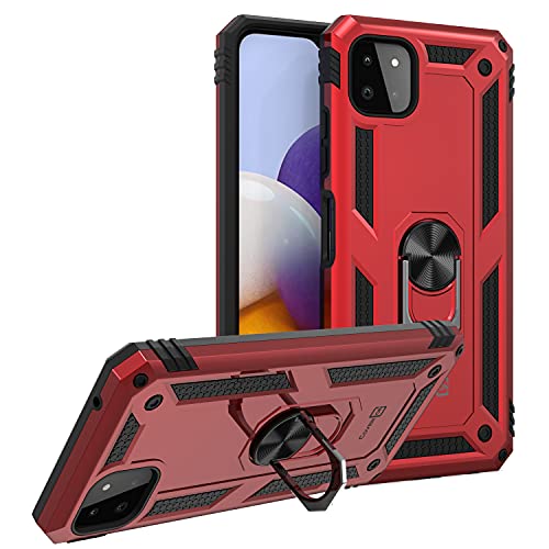 CoverON Ring Designed for Boost Celero 5G Case, Rugged Phone Cover Magnetic Mount Compatible - Red CoverON Ring Designed for Boost Celero 5G Case, Rugged Phone Cover Magnetic Mount Compatible - Red