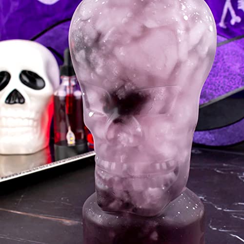 Vaso Skull Party con tapa y pitillo transparente 30 oz miniatura 3