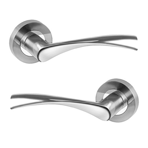 Astrid - Maniglia per porta cromata moderna su