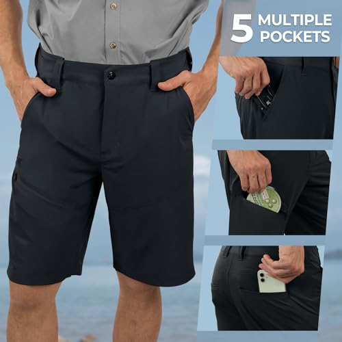 KastKing Cool Caster Bermuda de pesca masculina, FPS 50+, shorts de caminhada, 26,7 cm e 19 cm dispo