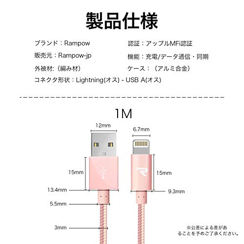 Rampow 怒りの生涯保証 マイクロusbケーブルを買うてみた