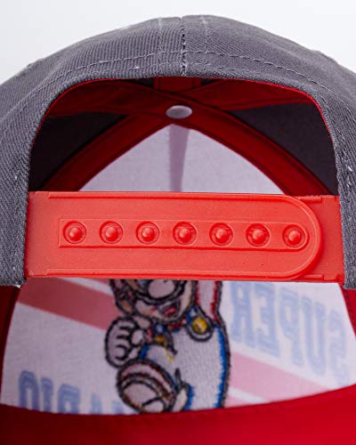 Nintendo Boys Super Mario Bros. Cotton Baseball Cap (Size 4-7), Size 4-7 Years, Super Mario #TOP5