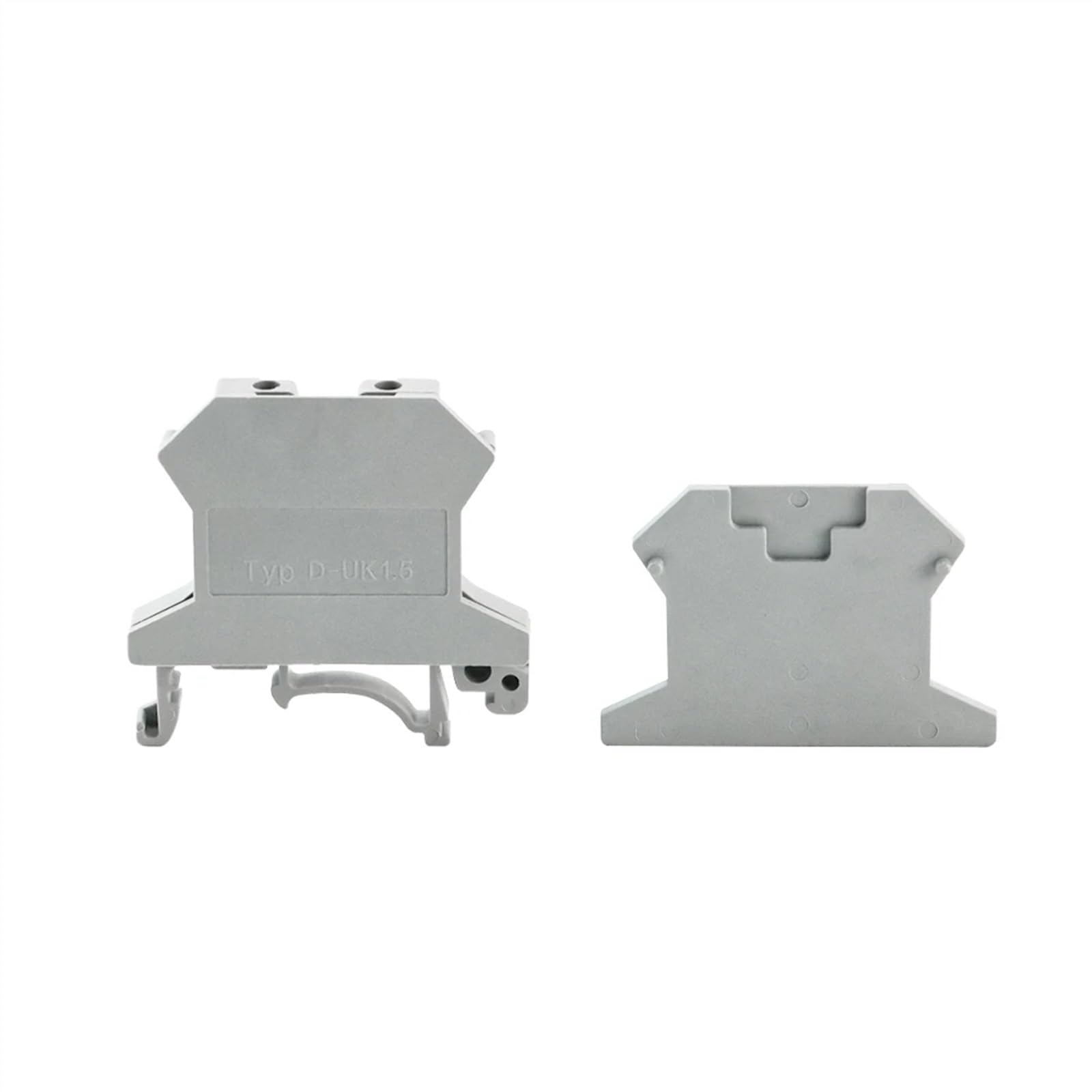 D-UK1.5 100 Uds for tapas de placa de cubierta final de accesorios de bloque de terminales de carril Din UK1.5