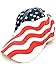 American Flag Patriotic Flag Baseball Cap/ Hat in Red, White and Navy Blue Stars and Wavy Stripes,OS, Red/White/Blue, One Size