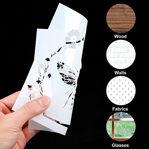 Tenare 12 Pieces Bee Honeycomb Stencil Template Reusable Honeycomb Honey DIY Bee Sweet Template Welcome to Our Stencils for DIY Craft on Wood Wall Home, 6 x 6 Inch - Image 3