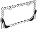 Bell Automotive 22-1-46446-8 Universal High Heel Design License Plate Frame, Black