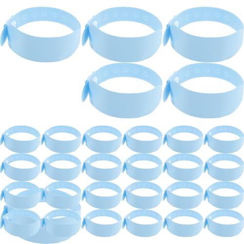 Bracelets d'identification patient bleu Jojofuny en PVC imperméable x100