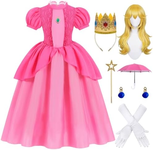 ZIW Royal Princess Costume Kids Girls Princess Dress with Accesso...