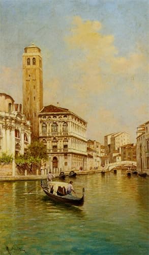 Décoration Murale les Gondoliers de Rafael Senet Affiche Toile