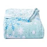 The Big One Oversized Plush Throw - Super Soft Microplush Blanket (Snowflake Foil)