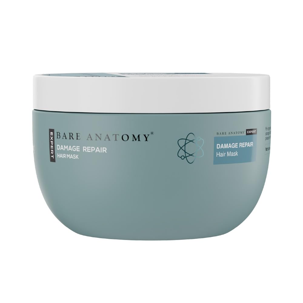 Bare Anatomy Damage Repair Hair Mask | 3x Strengthening Powered By Ceramide A2 & Coconut Milk Protein | Smoothening Hair | Hair Mask For Dry & Frizzy Hair | Sulphate & Paraben Free | Women & Men,250g-image-9