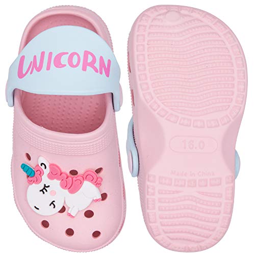 Image of Toddler Little Kids Clogs Slippers Sandals, Non-Slip Girls Boys Clogs Slide Lightweight Garden Shoes Slip-on Beach Pool Shower Slippers