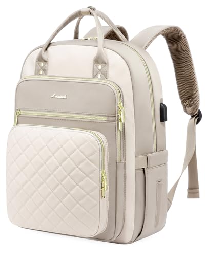 Image of LOVEVOOK Laptop Backpack Purse for Women, 15.6 inch Laptop Bag for Travel with USB Port, Water Resistant Lightweight Daypacks for College Work Business, Nurse Teacher Computer Backpacks