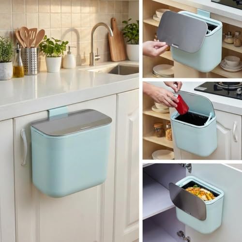 Caneca de basura colgante acero inoxidable 7 litros