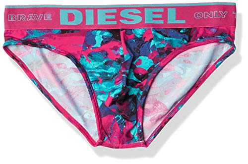 Diesel Men's 55-DBRIEF Underpants, Reb/Blue/Marble, S